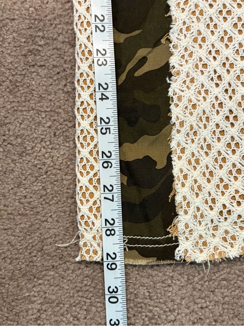 Pol Hunting Wives SzMed Patchwork Camo Wide-Leg Pants Olive/Beige - Picture 14 of 16